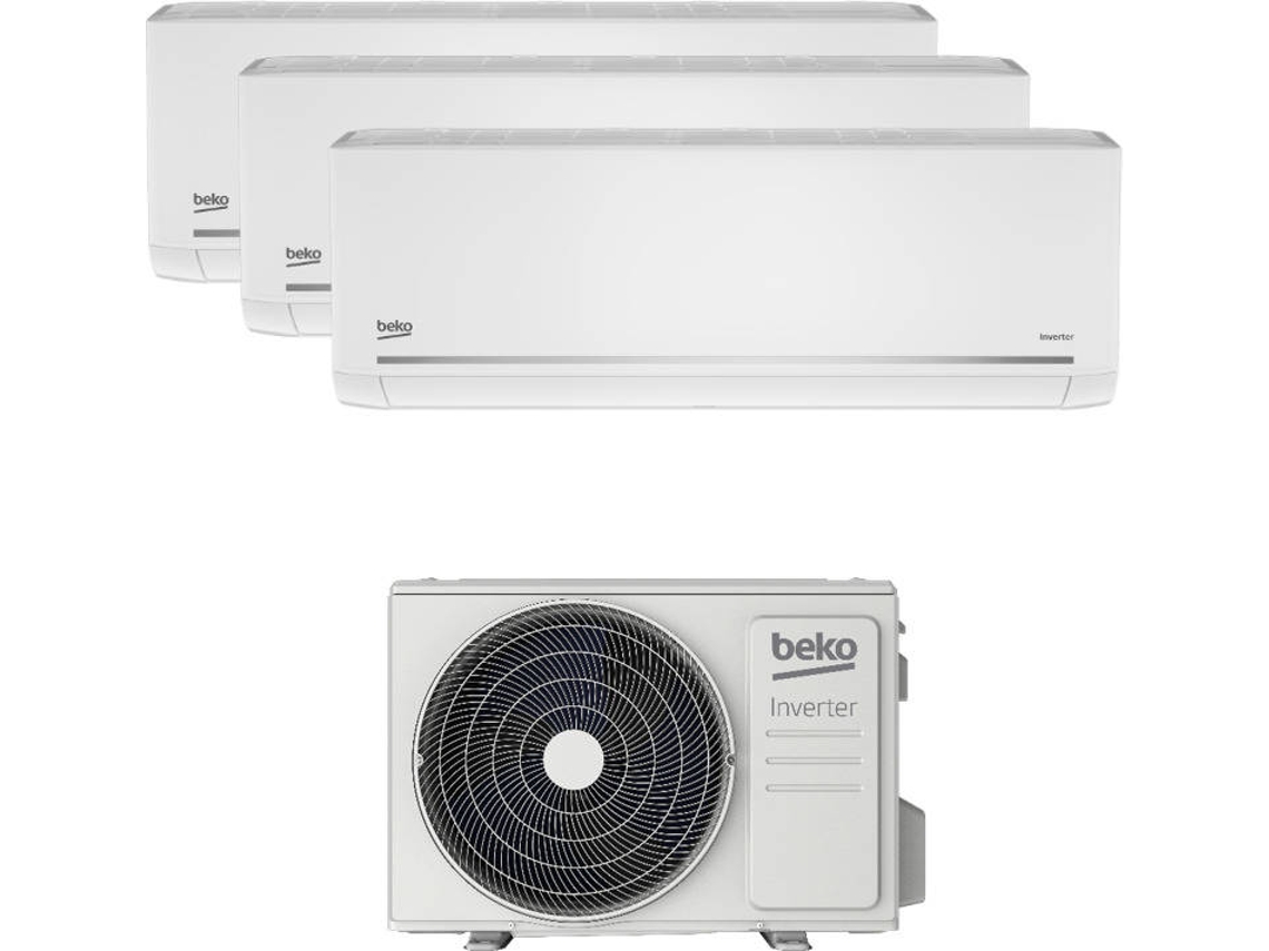 Ar Condicionado BEKO BGMPO 271/BGMPI 090+BGMPI 120 (18+18+24 m² - 9000+9000+12000 BTU - Branco)