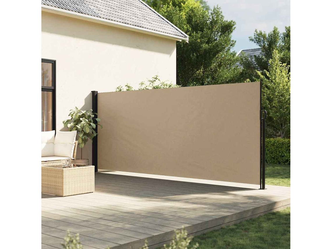 Vidaxl Toldo Lateral Retrátil 180x500 Cm Bege