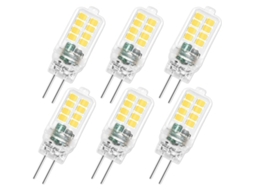 Lâmpada LED G4 12V 3W 300lm Branco Frio Pacote de 6 S/MARCA