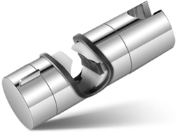 Suporte para Barra de Chuveiro Ø 20/25 Mm Chuveirinho Substituição Ajustável em Abs Chuveirinho AQUAFORGE