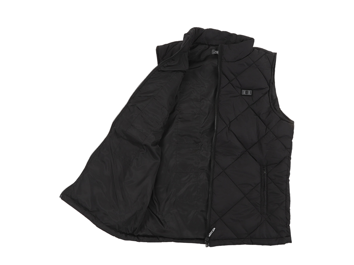 Rebe-chaleco Caliente De Control Inteligente Usb Para Invierno Ropa De Calefacción Negro Talla 2xl