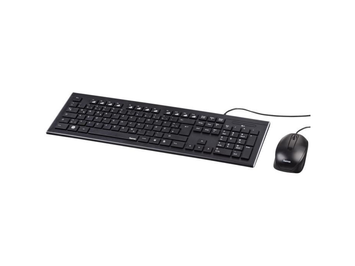 Lurelia Conjunto Teclado E Rato Usb, Com Fio, 105 Teclas, Windows, Cor Preta