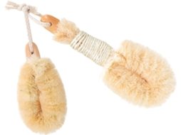 Escova Esfoliante Corporal Popetpop, Conjunto De 2 Peças, Sisal Natural, Escova De Madeira Macia Para Banho, Limpeza E