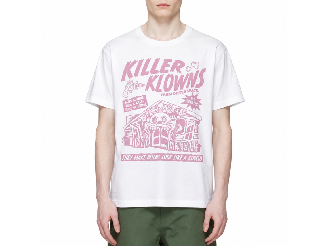 Rockinstone Killer Klowns Klown Flyer White Adult T-shirt Size:l