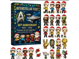 calendário de Adviento de Natal 2025 Startrek Decorativo de Acrílico Estilo Completo