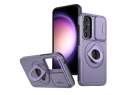 Capa Zruxe Compativel Com Samsung Galaxy S22 5g (camshield - Magsafe - Ring Holder - Armor - Roxo)