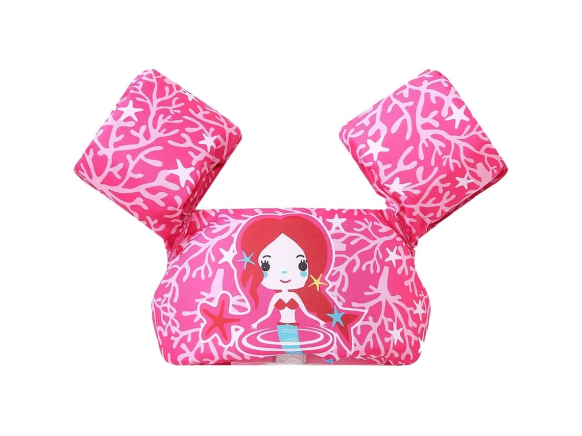 Anel De Natação Para Bebê, Braçadeiras E Traje De Natação Infantil, Estilo Sereia Coral (1 Unidade)