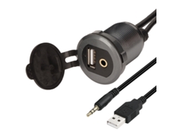 2026zentro-cabo De Extensão Para Painel De Carro Com Usb Montagem Embutida Luz De Sinal Câble De Áudio 3.5mm Com Engate