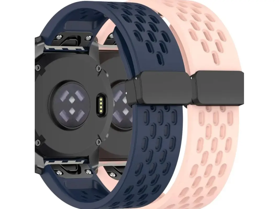 Pacote com 2 pulseiras Snapflow da Szsmart para Garmin Marq Aviator Gen 2 (azul e rosa)