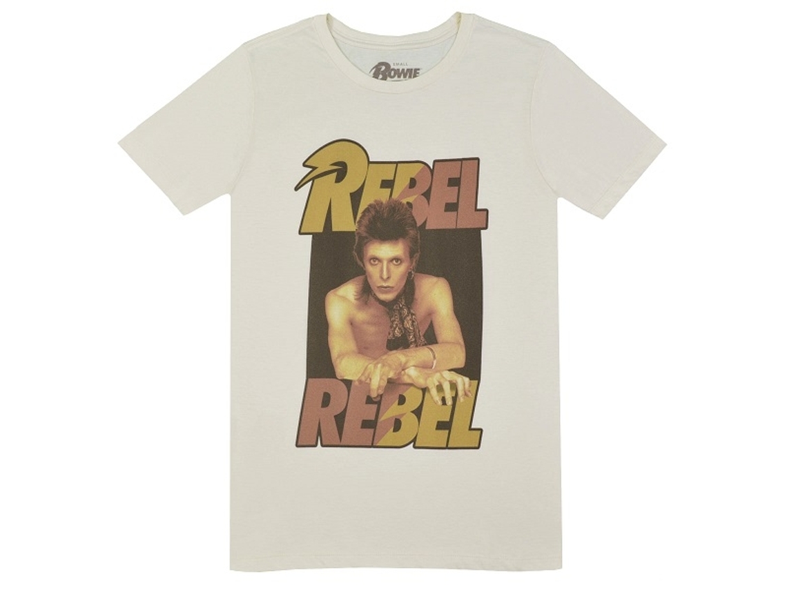 David Bowie Rebel Rebel T-shirt 2 Unisex Adults Size:l