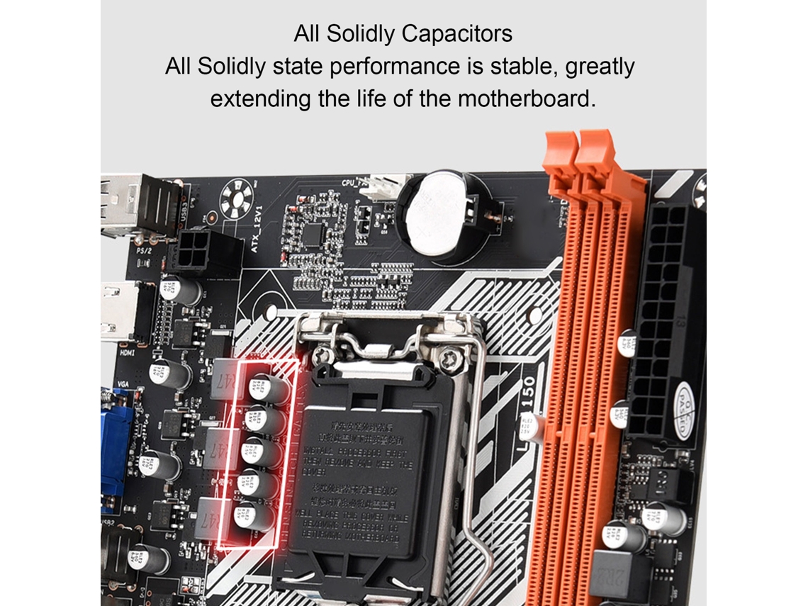 Placa-mãe H81m M Atx Lga 1150pin Ddr3 Pc Gamer Para Intel 4th Gen Core I3 I4 I5