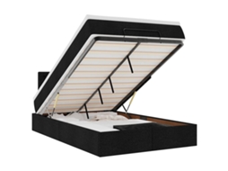 Ottoman Bed, Ottoman Beds Vidaxl Preto Tecido (120 X 190 Cm)