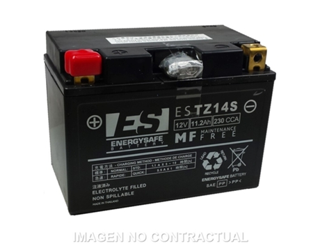 Bateria de Motocicleta ENERGY SAFE Estz14S 12V/11,2Ah