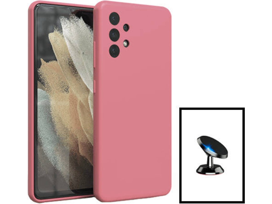 Kit Capa + Suporte Samsung Galaxy A13 PHONECARE Rosa