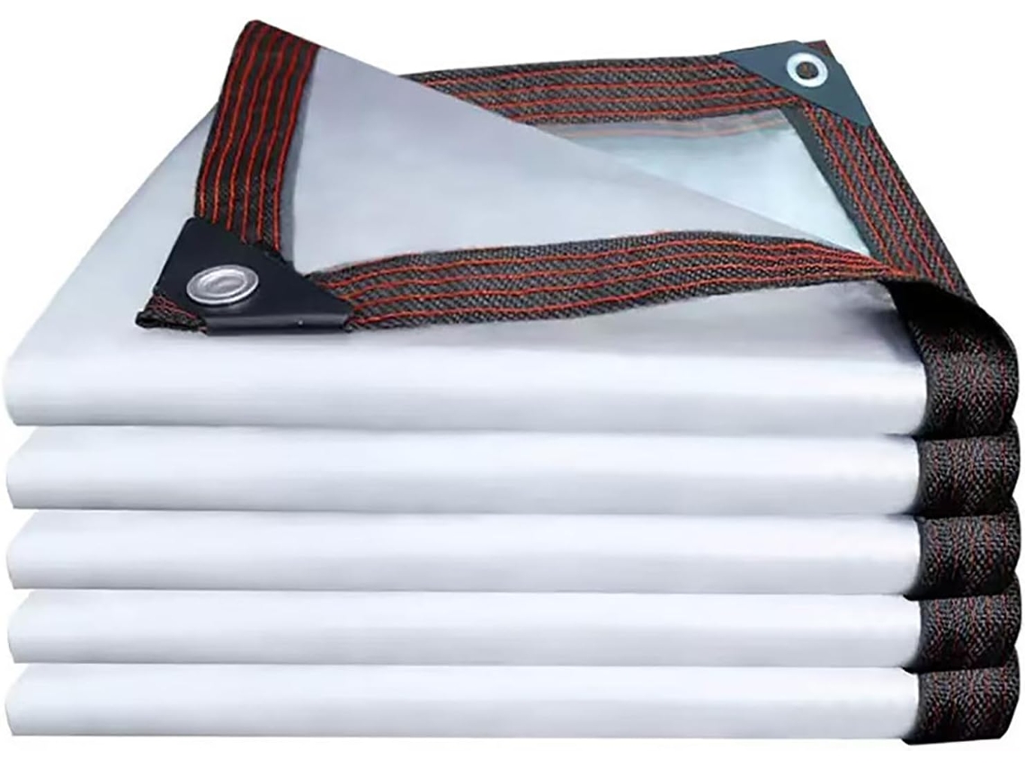 Clear Tarps With Grommets, Heavy Duty Transparent Tarpaulin With Reinforced, Clear Tarps For Outdoor Porches Transparent