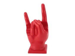 Suporte para Baquetas Bateria Resina Estilo Moderno Decorativo Vermelho