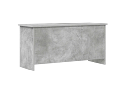 Conjunto 1 Baú De Armazenamento Vidaxl Cinzento Derivados De Madeira (100 X 40 X 50 Cm)