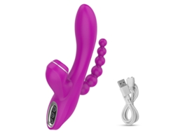 Vibrador De Massagem De Suco Multifrequncia 3 Em 1 Para Mulheres (roxo) Yizhood