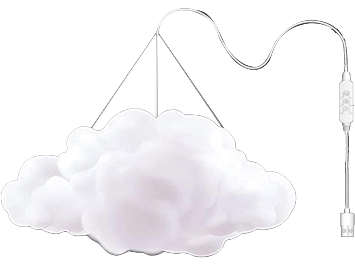 Luminária 3d Big Cloud, Faça Você Mesmo, Controle Por Aplicativo,
