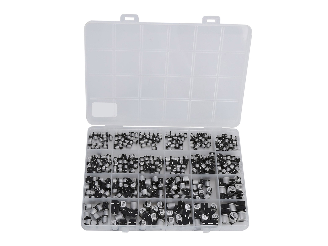 Conjunto de 400 Capacitores Eletrolíticos Smd YURU