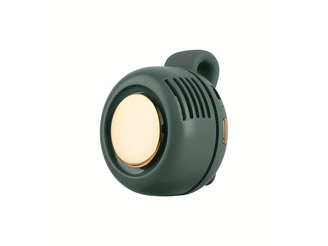 Ventilador Portátil Com Clipe, Bateria De Lítio Recarregável Via Usb, 3 Velocidades, Funcionamento Silencioso, Verde. Panoona