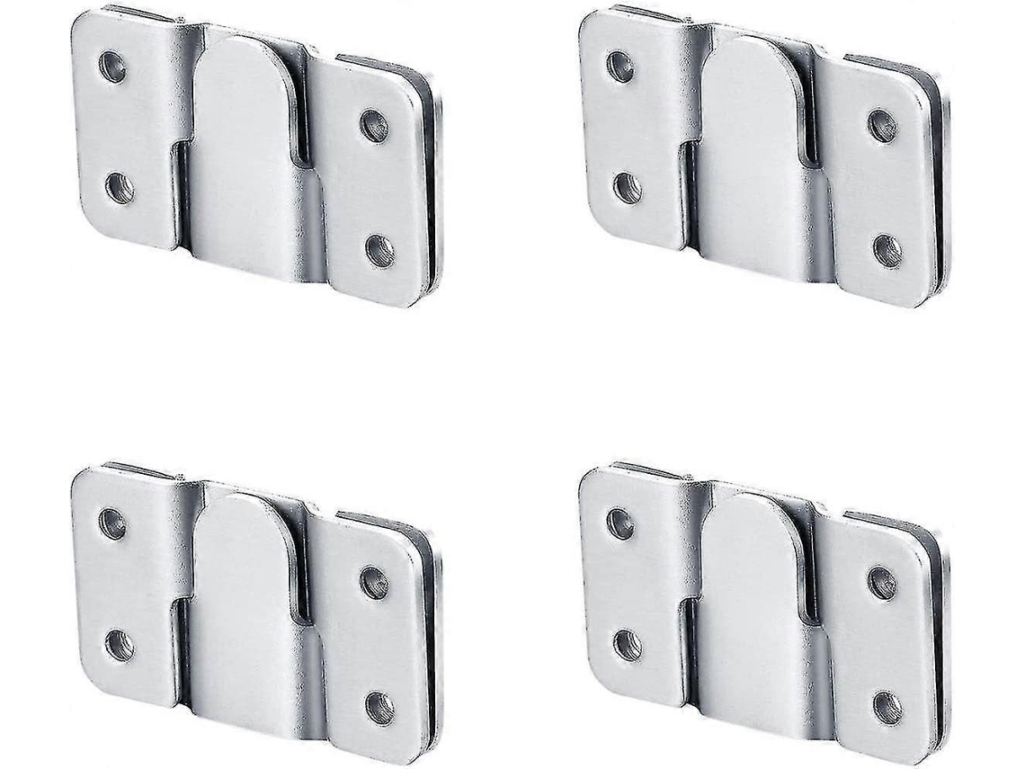 Suportes de Montagem Flush, Suportes de Parede para Cabeceira, Ferragens de Gancho Z Entrelaçado para Móveis, Quadros e Espelhos