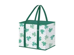 Sacola de Compras Dobrável com Fundo Reforçado, Cesta de Compras em Tnt para Supermercado, Atividades Ao Ar Livre, Multicolorida. GOKOCO