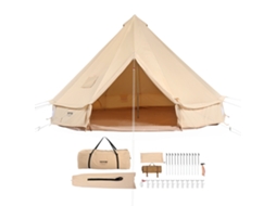 Tenda de acampamento de lona VEVOR 5m com furo para fogão
