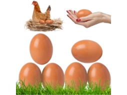 Ovos De Galinha Marrons Realistas, Ovos Para Ferramentas Agrícolas Que Ajudam A Estimular A Postura, Superfície Lisa Para Uso Seguro Em Galinheiros Ou