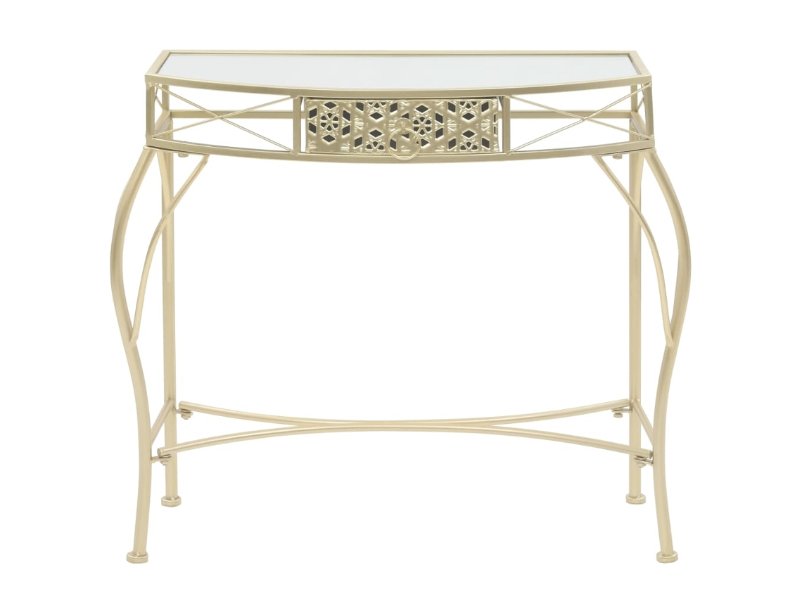 Mesa de Apoio Estilo Francês Metal 82x39x76 Cm MAISON EXCLUSIVE
