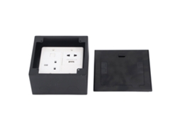 Laxiscreed Tomada De Chão Universal Com Usb E Portas Para Computador, 2 Pinos