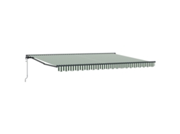 Conjunto 1 Toldo Retrátil Vidaxl Verde Alumínio (450 × 300 Cm)