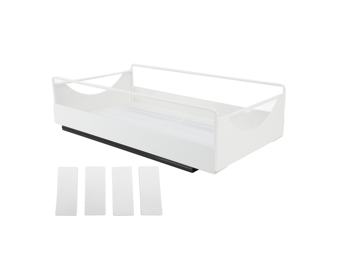 Organizador de Armário Retrátil de Aço Carbono com Prateleira Deslizante S/MARCA (227x401x85mm)