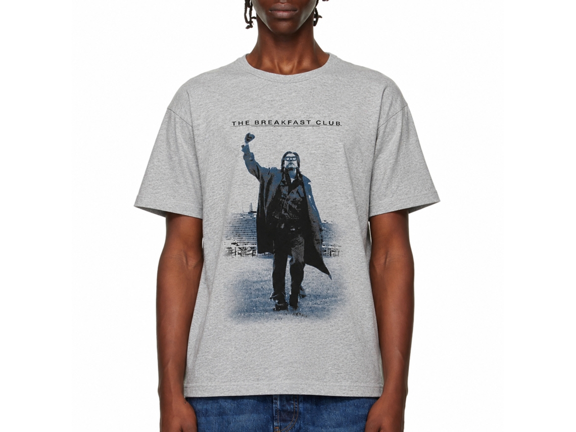 Rockinstone Breakfast Club Movie Victory Heather Gray Adult T-shirt Size:s