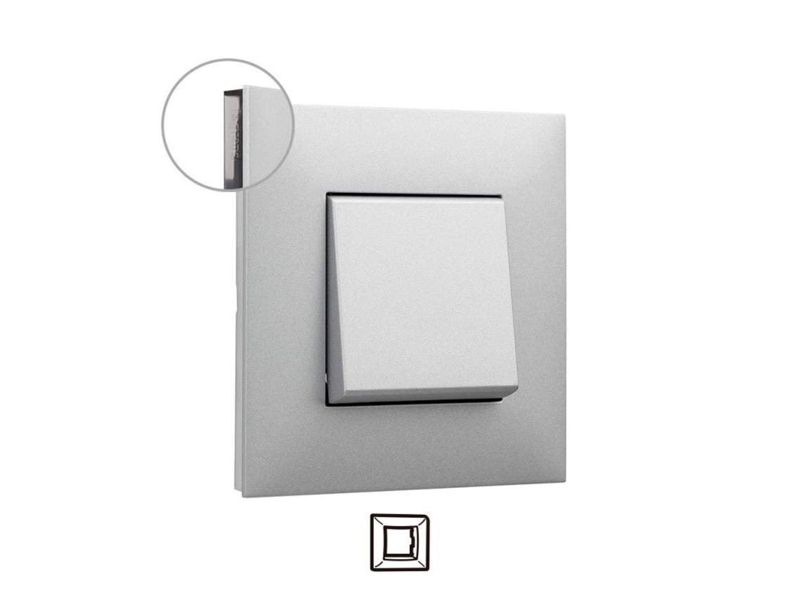 Quadro 1 Elemento Valena Next Alumínio Legrand 741031