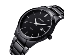 Relógio Masculino MDUG elegante de quartzo, à prova d'água, pulseira de aço