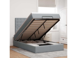Ottoman Bed, Ottoman Beds Vidaxl Cinzeto Tecido (120 X 190 Cm)