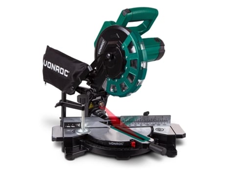VONROC Kappsäge - Gehrungssäge 1700W - Ø 216mm 40 Zahn-Sägeblatt - mit Laser