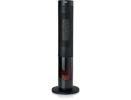 Aquecedor Cerâmico Efeito Fogo Madeira 2000 W Domo Do7345h 83,5 Cm Preto