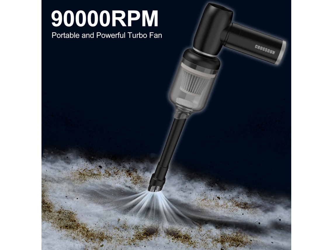 Crossgun 2 in 1 Cordless Turbo Fan Vacuum Cleaner 90000rpm