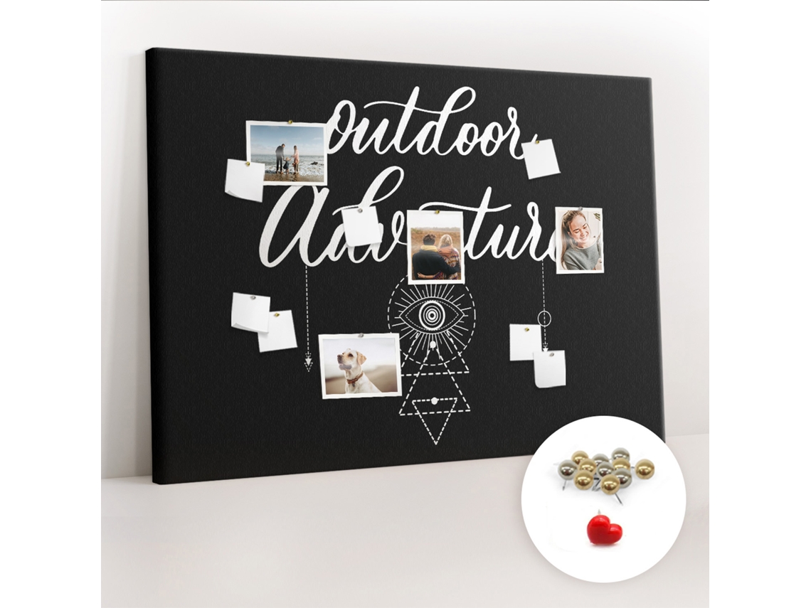 Quadro De Cortiça Com Impressão Aventura Fora De Casa Para O Quarto Das Crianças Espelharte (140x100 Cm)