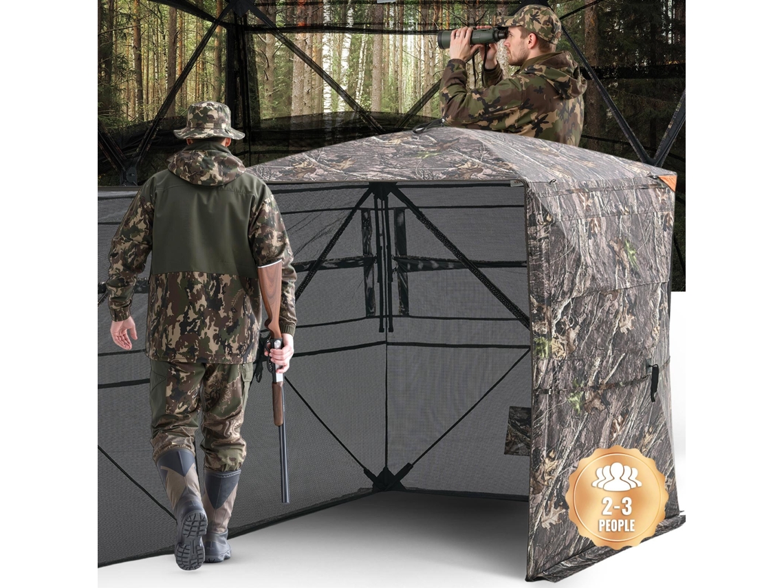 Cego transparente portátil para caça de veados Vevor (1480 x 1480 x 1700 mm)