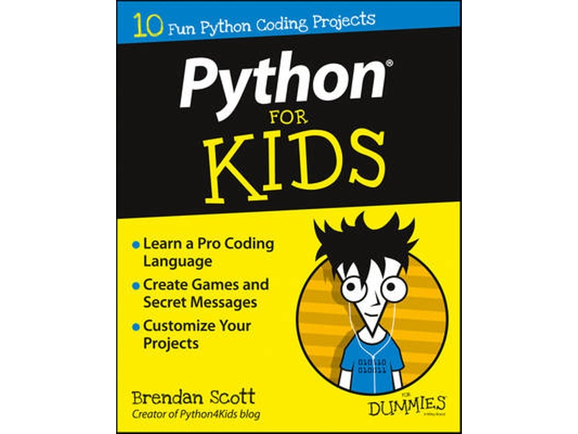 Livro Python For Kids For Dummies de Brendan Scott (Inglês)