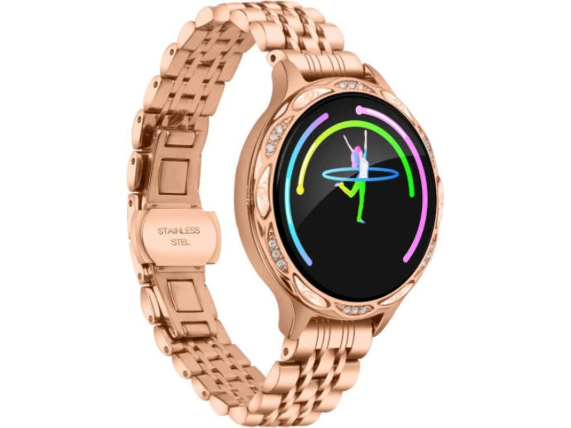 Smartwatch, Rastreador Fitness Com Monitor Relógio Fitness À Prova De Água Com Pedômetro Bestvite (ouro)