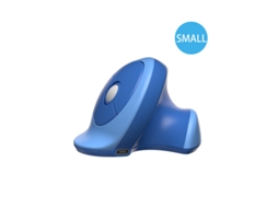 Mini Mouse Vertical Ergonômico Recarregável Com Modo Duplo, Silencioso E Sem Fio, Dpi Ajustável Azul Yizhood