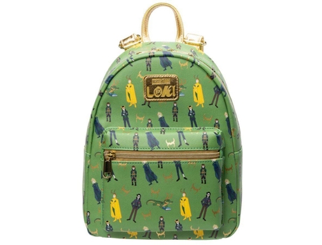 Mochila Unissexo LOKI Loungefly Us Exclusive Estampado Multicor