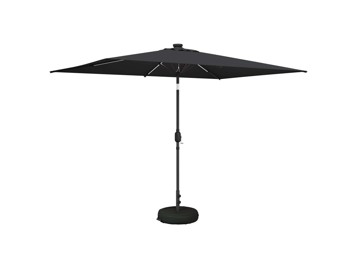 Vidaxl Guarda-sol De Jardim Com Luzes Led 200 X 300 Cm Poliéster