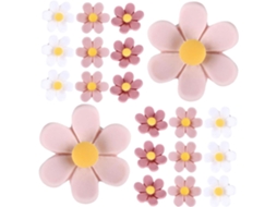 Conjunto De 30 Pregos Decorativos Resina Com Design Floral Para Parede, Ideais Para Escritório E Escola