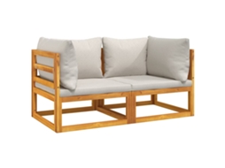 Corner Sofa, Corner Sofas Vidaxl Cinzeto Madeira De Acácia (n/a)