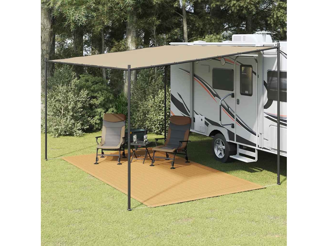 Vidaxl Tapete De Campismo Para Tenda 250x450 Cm Pead Areia